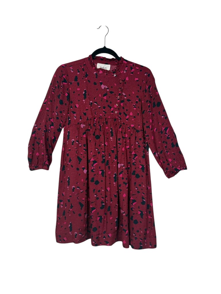 BA&SH GEO PRINT BABYDOLL DRESS