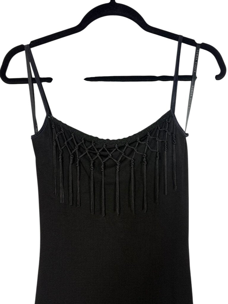 CACHE TASSLE SPAGHETTI STREP DRESS