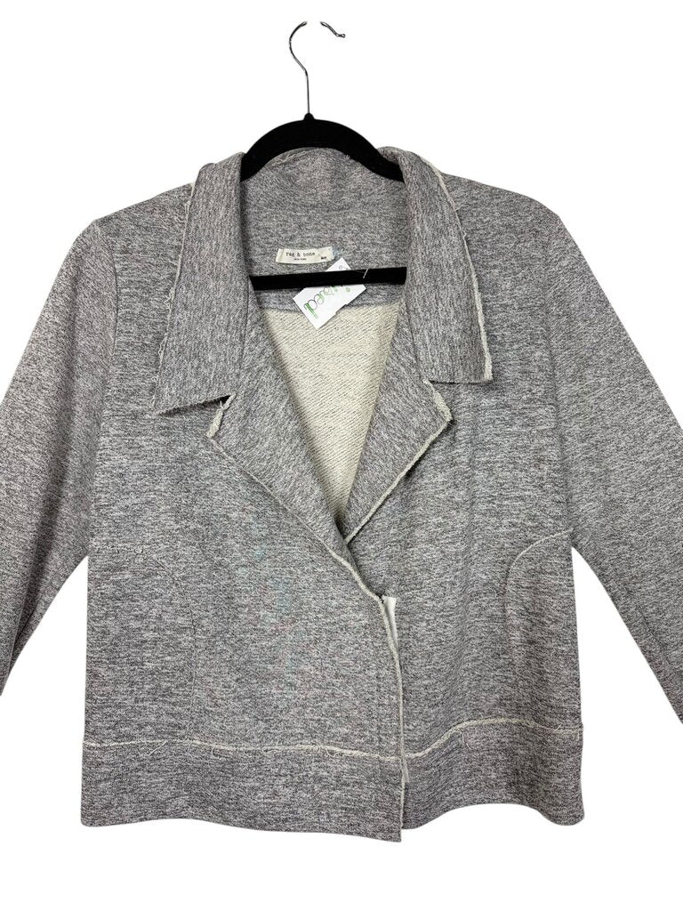 Rag & Bone heathered zip jacket