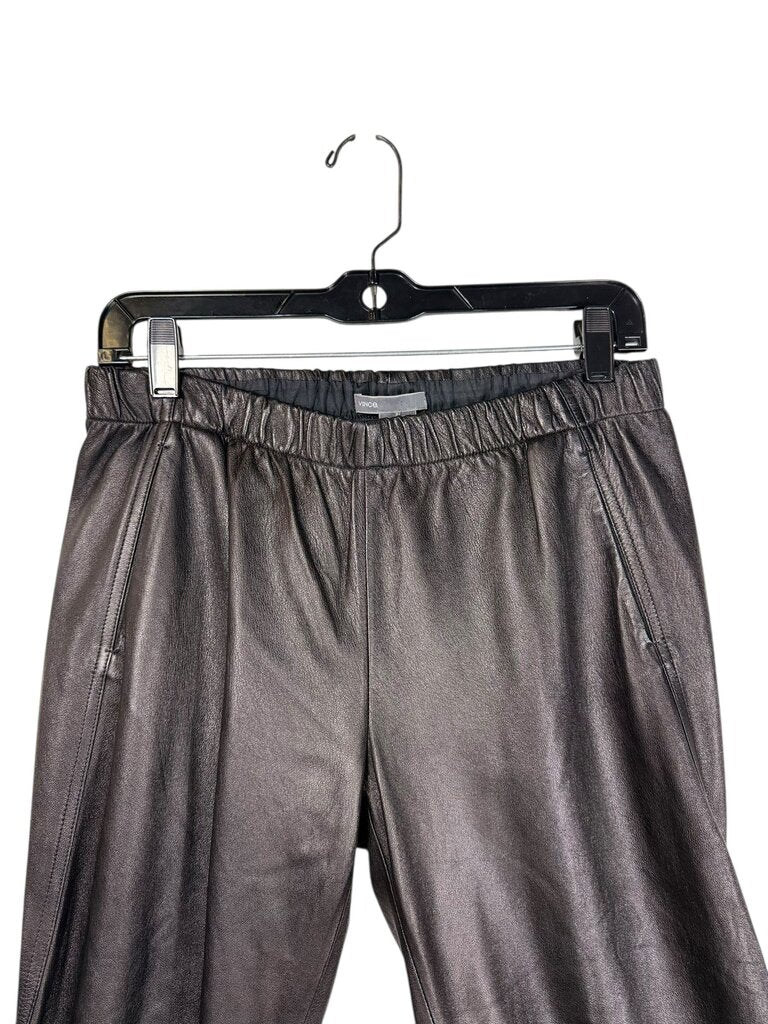 VINCE LEATHER JOGGERS