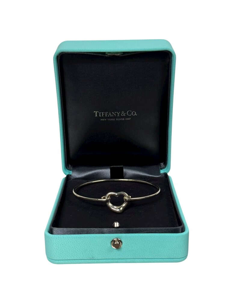 TIFFANY & CO ELSA PERETTI OPEN HEART BANGLE