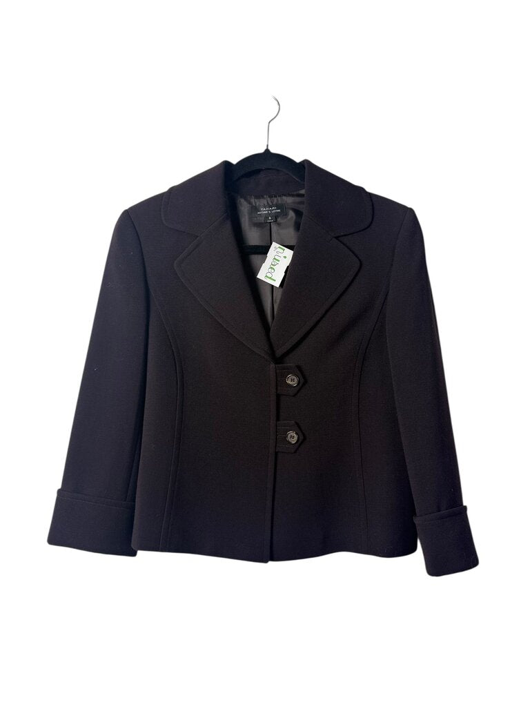 TAHARI CROPPED BUTTON JACKET