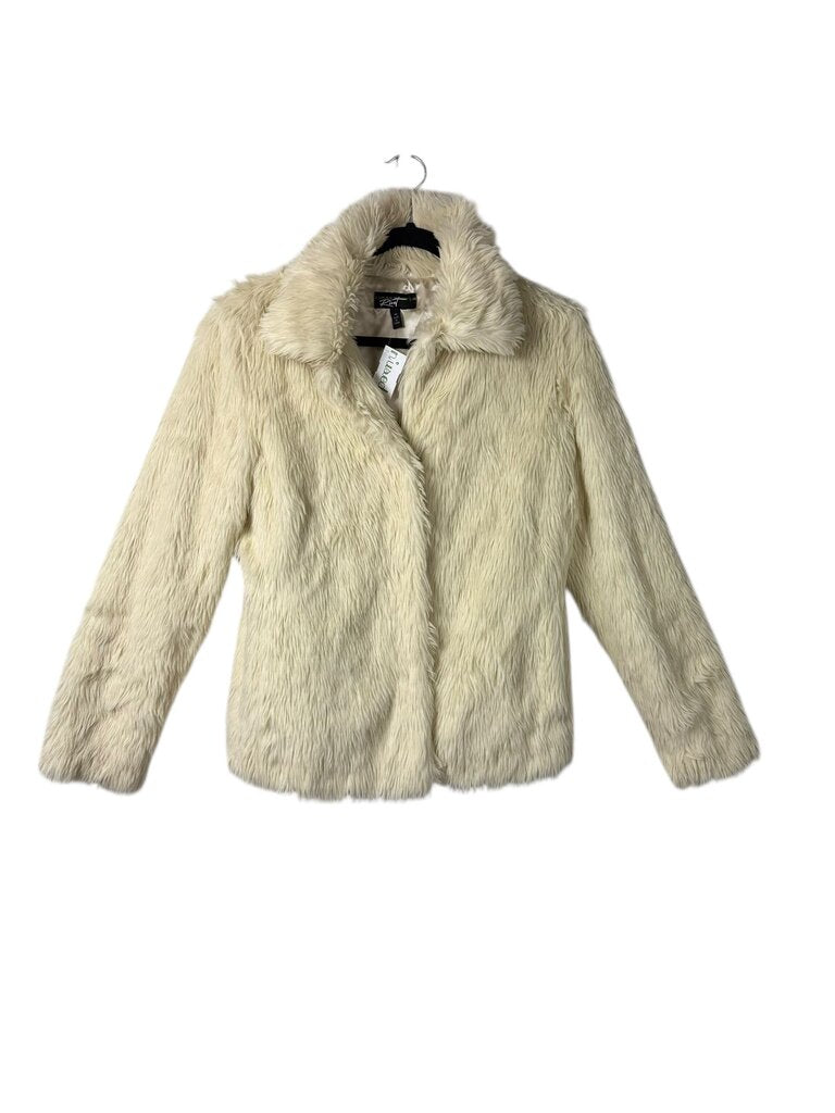 RIVET FAUX FUR JACKET