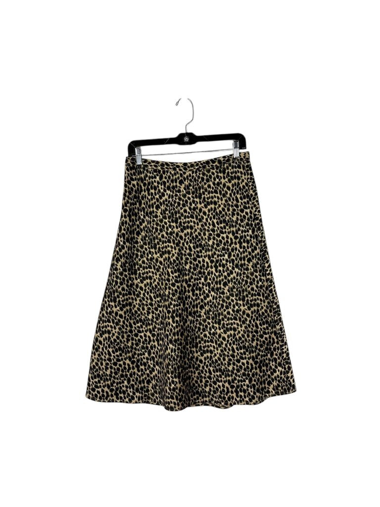 J. CREW ANIMAL PRINT MIDI SKIRT