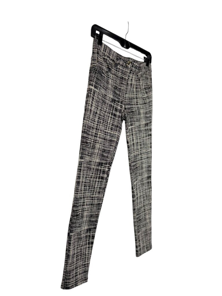 BOUTIQUE MOSCHINO GRID SKINNY PANTS