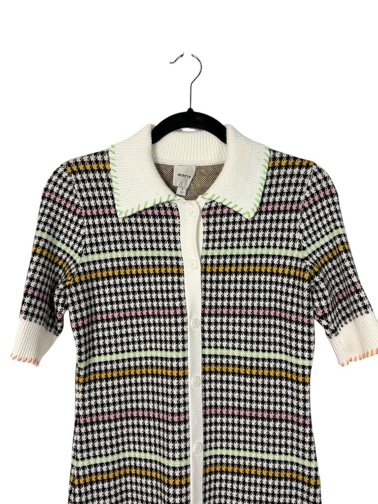 MAEVE MULTICOLOR HOUNDSTOOTH DRESS