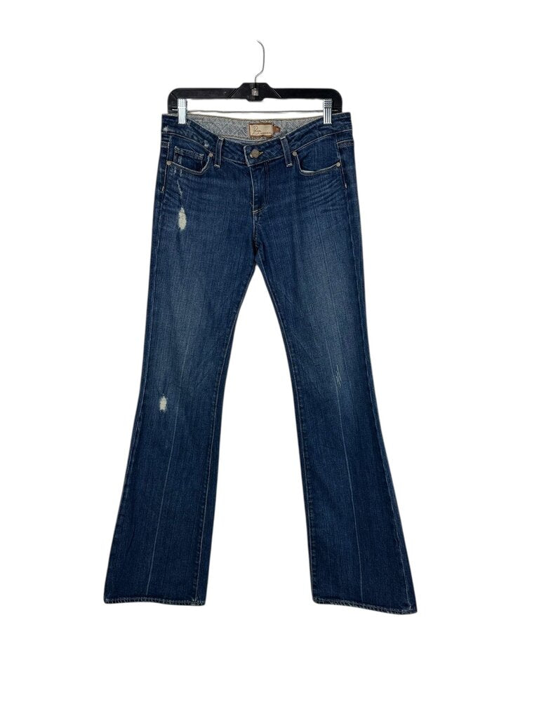 PAIGE LOW RISE DISTRESSED JEAN