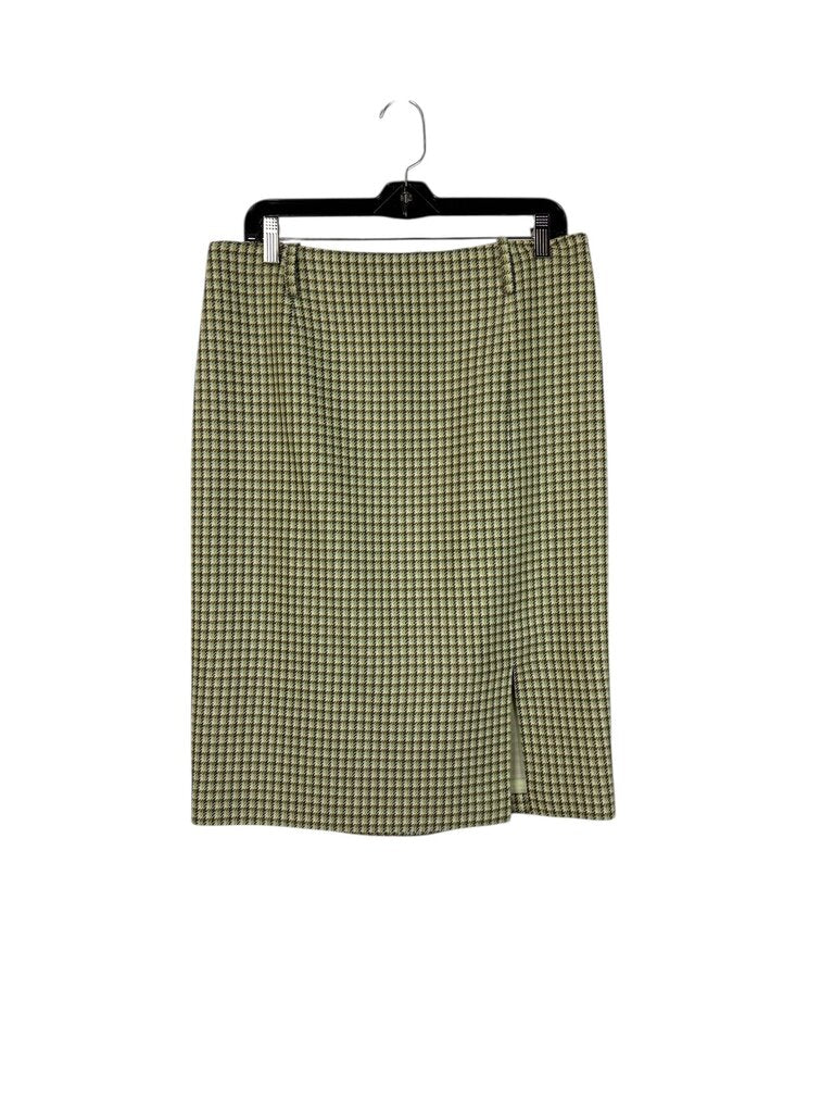 TALBOTS HOUNDSTOOTH WOOL SKIRT