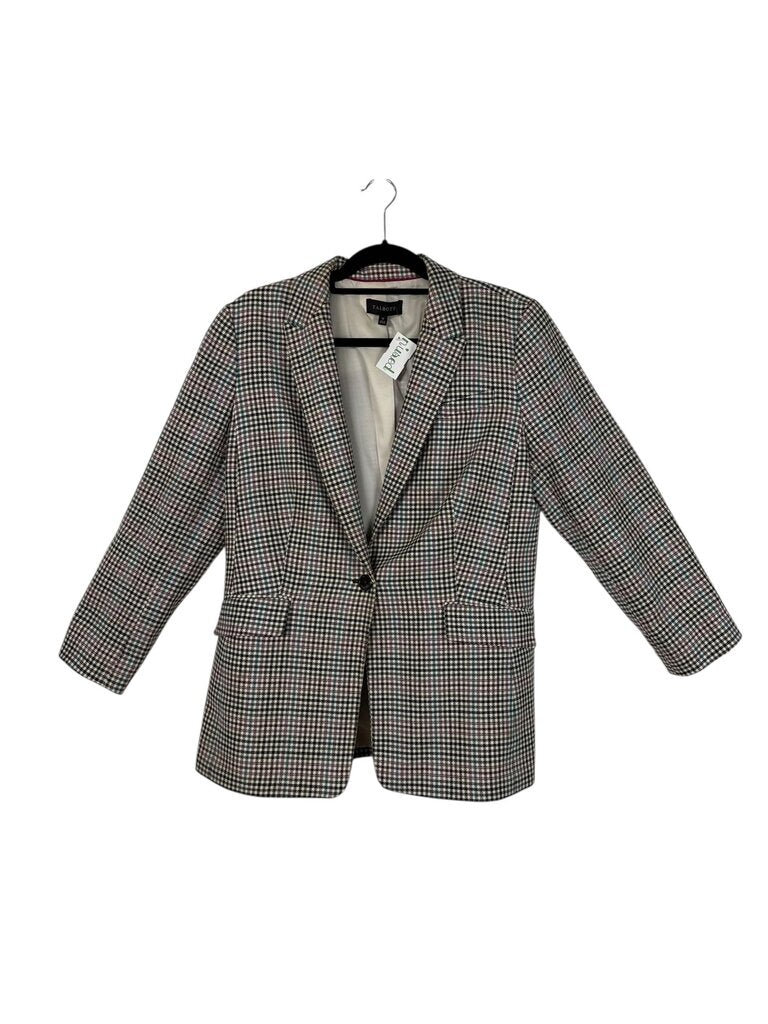 TALBOTS MULIT COLOR HOUNDSTOOTH BLAZER