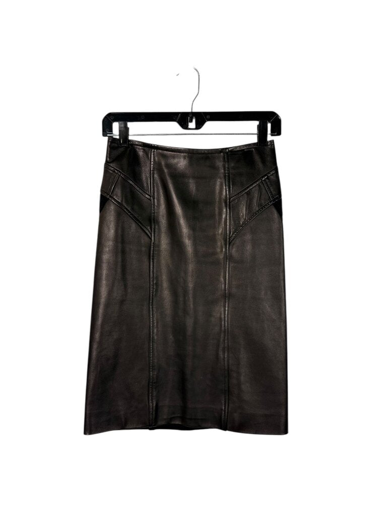DIANE VON FURSTENBERG LEATHER SKIRT