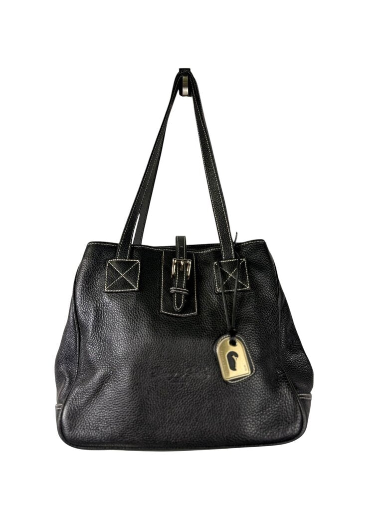 DOONEY & BURKE PEBBLE LEATHER SHOULDER BAG