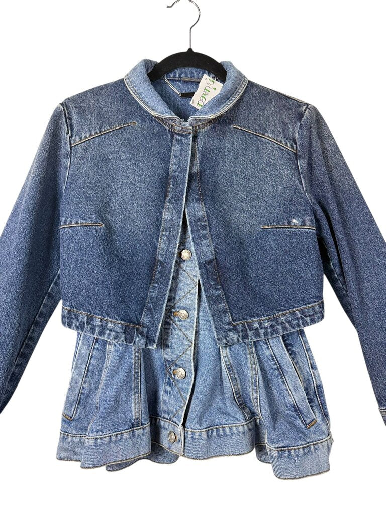 ALEXANDER MCQUEEN DOUBLE DENIM JACKET