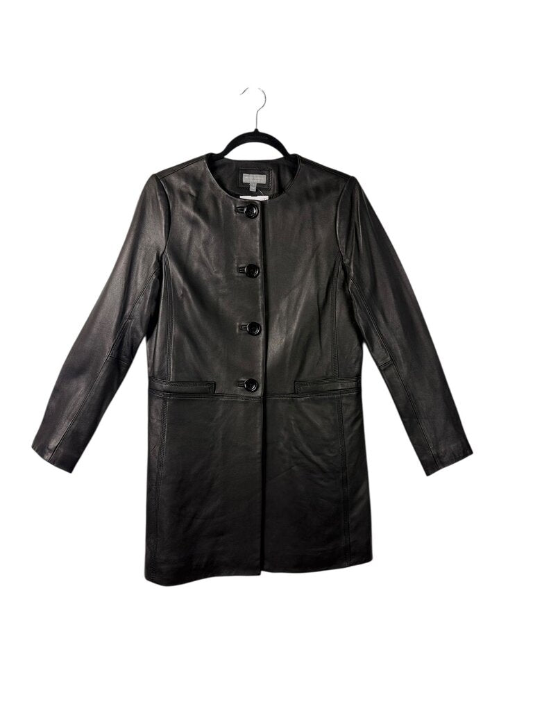 NEIMAN MARCUS LEATHER COAT