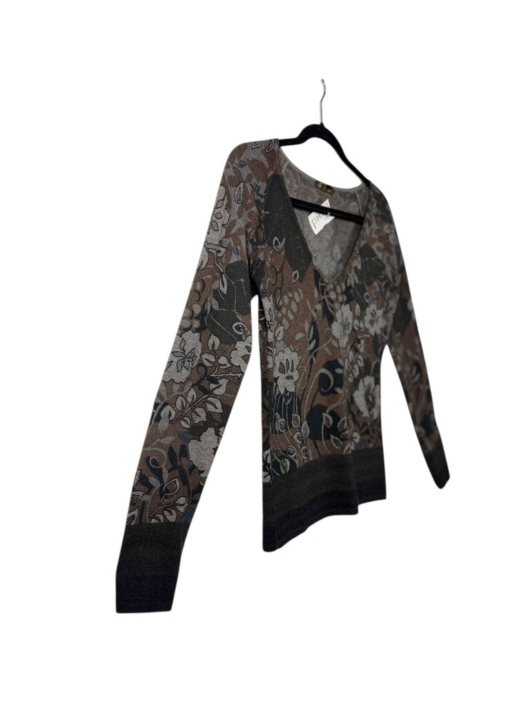 LORO PIANA FLORAL CASHMERE SWEATER