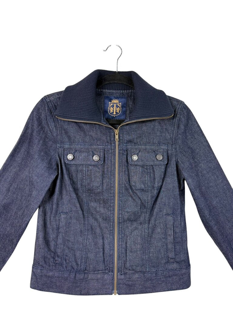 TALBOTS DARK WASH DENIM JACKET
