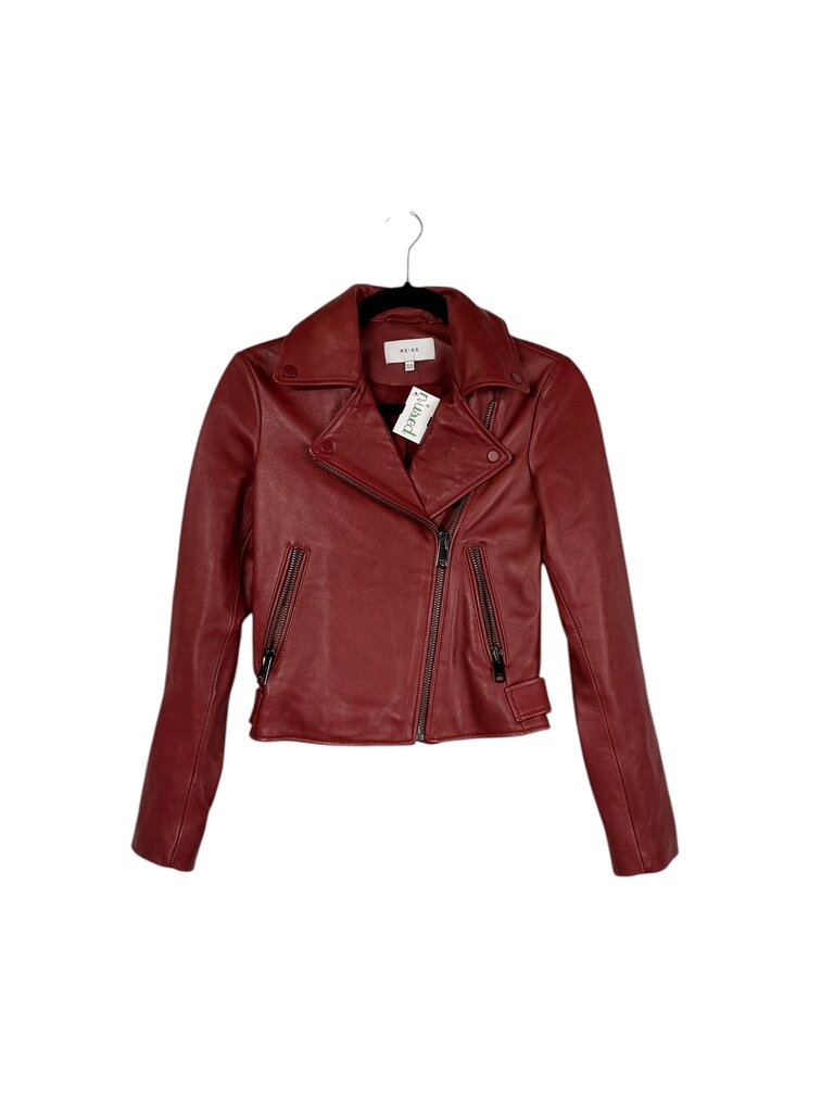 REISS LEATHER MOTO JACKET