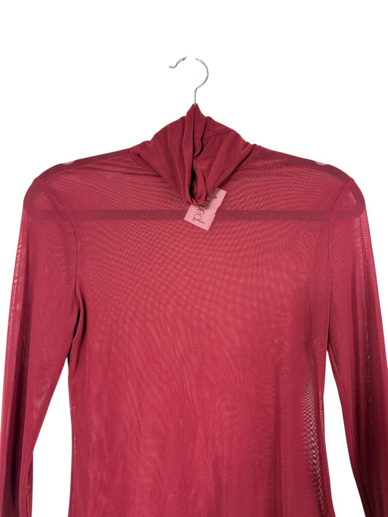 SHEER MESH TURTLENECK
