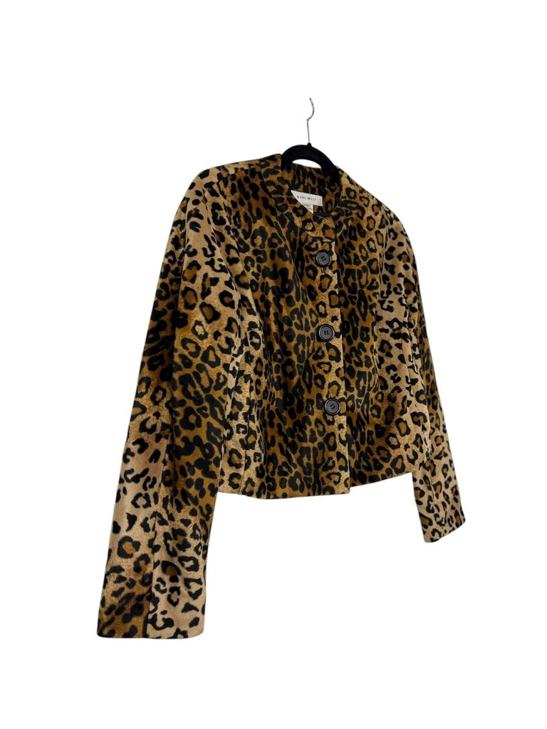 NINE WEST CHEETAH PATTERN BLAZER