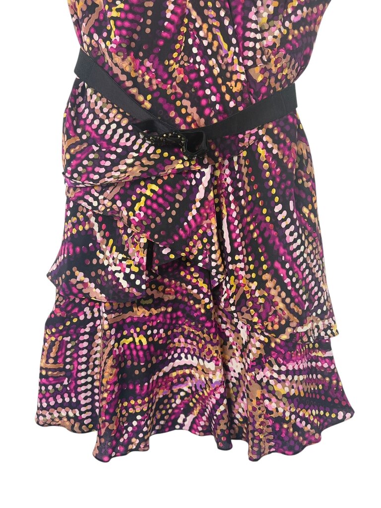 BCBG MAXARIA POLKA DOT TIERED DRESS