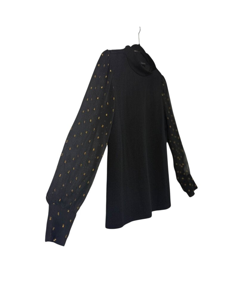 ANN TAYLOR POLKA DOT SLEEVE BLOUSE