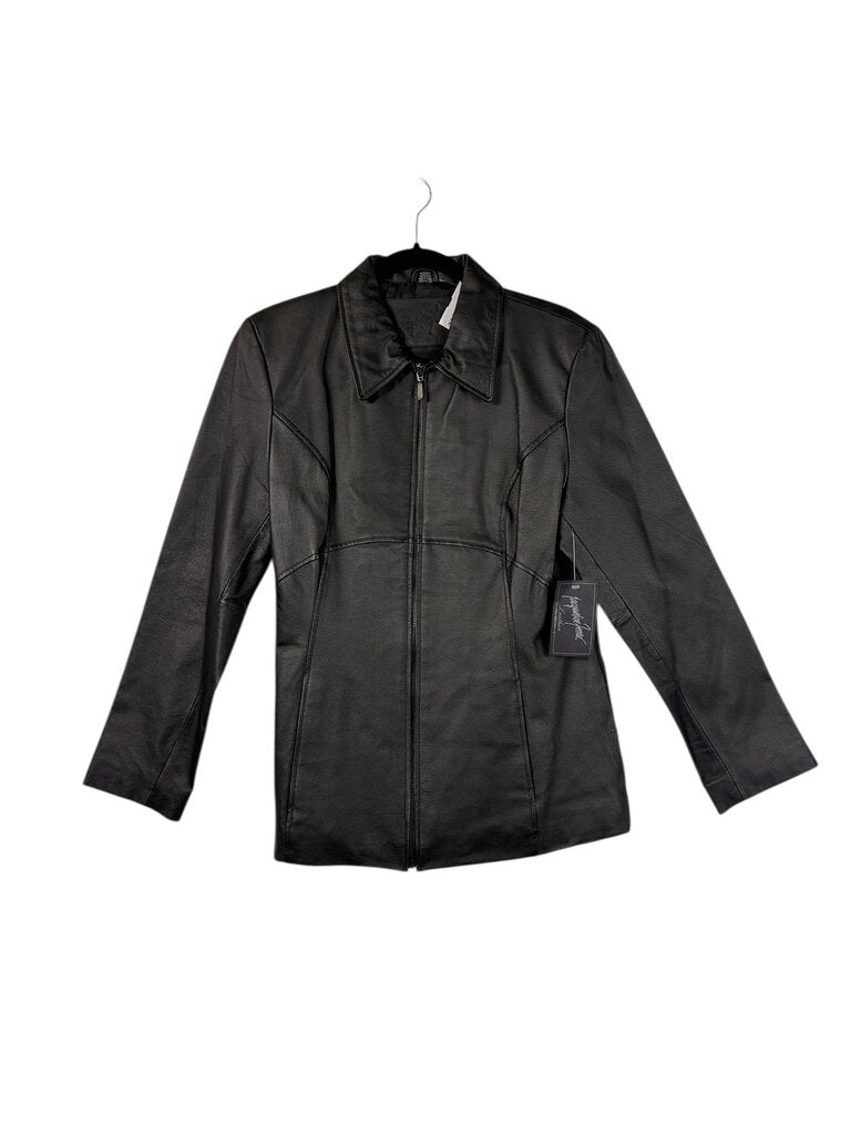 JACQUELINE FERRAR LEATHER JACKET