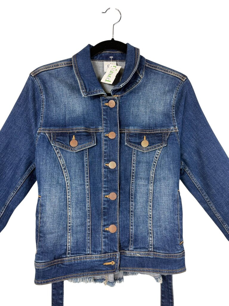 CABI TIE BELT DENIM JACKET
