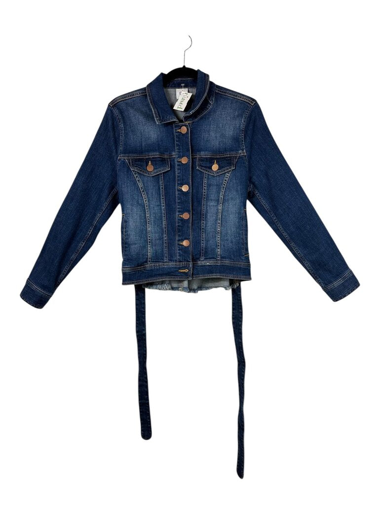 CABI TIE BELT DENIM JACKET
