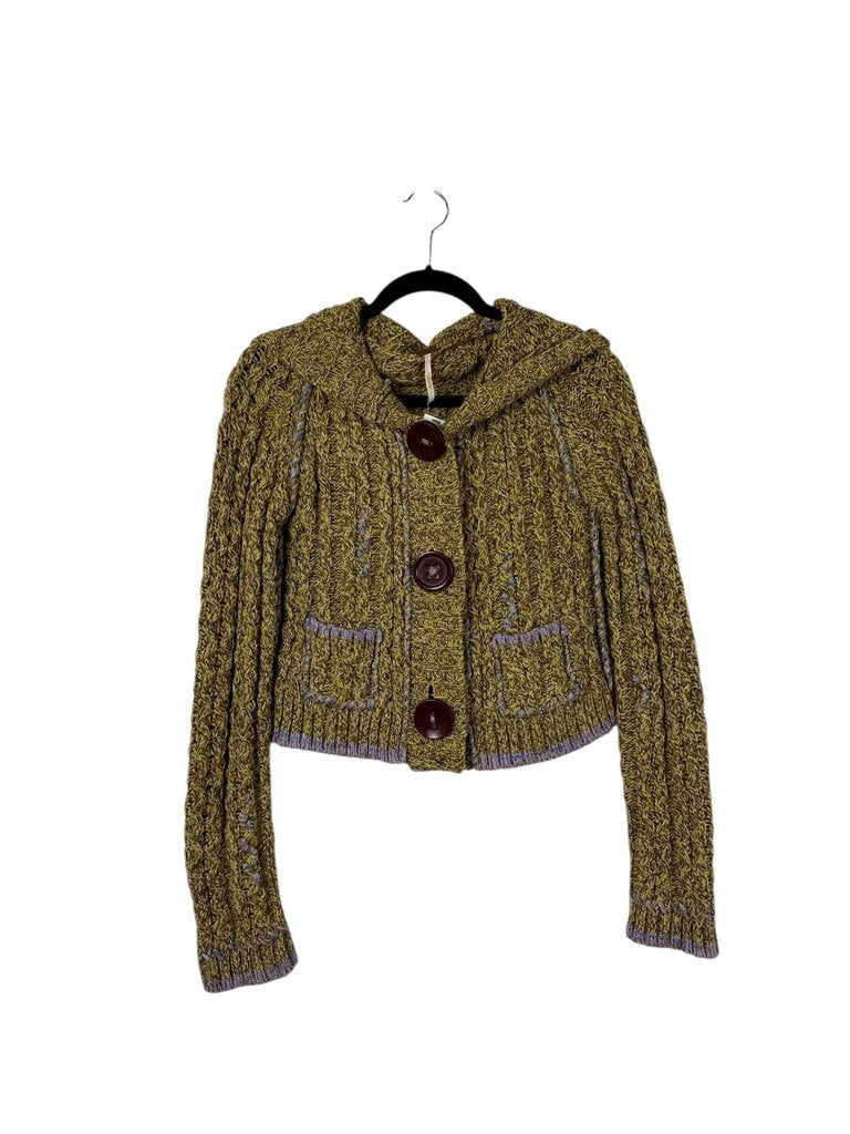 FREE PEOPLE HOODED KNIT SWEATER