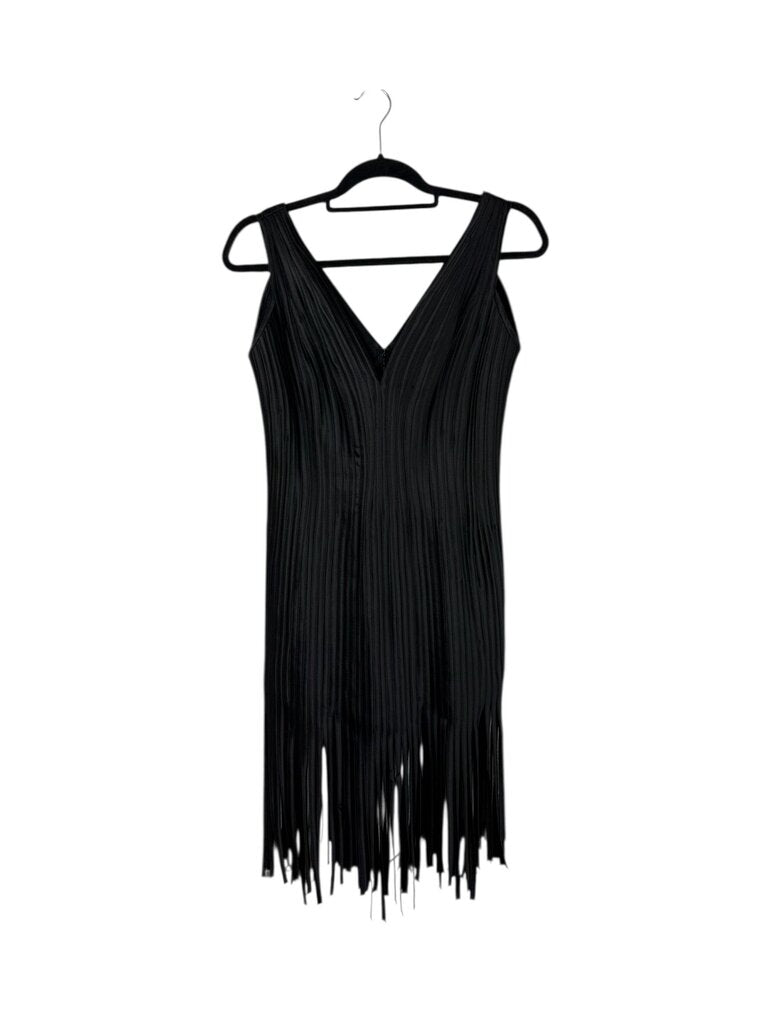 TADASHI FRINGE FITTED DRESS