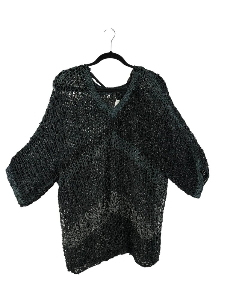 LIVIANA CONTI LEATHER KNIT TOPPER