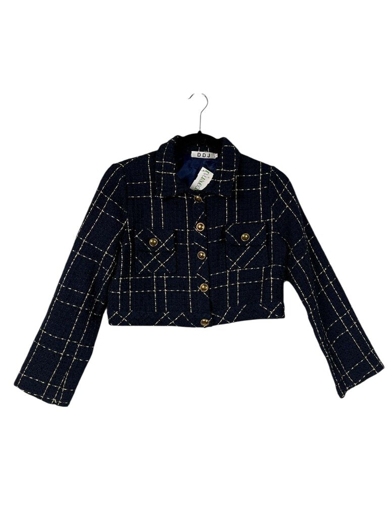 DDJ CROPPED TWEED BLAZER