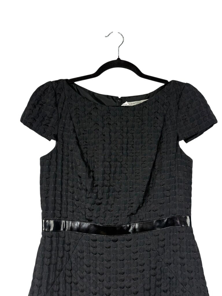 CARMEN MARC VALVO POLKA DOT SHEATH DRESS