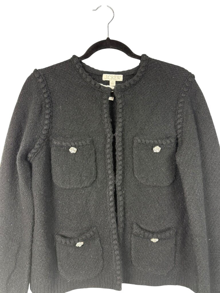 J. CREW EMBELLISHED KNIT BLAZER