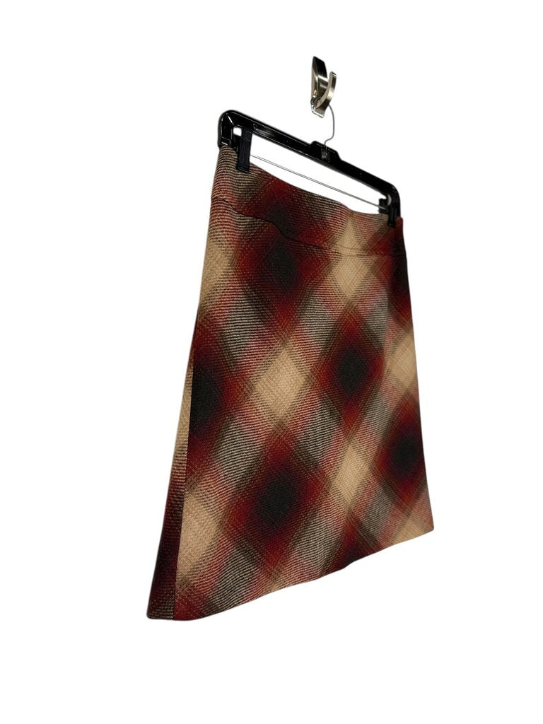 ANN TAYLOR LOFT PLAID WOOL SKIRT