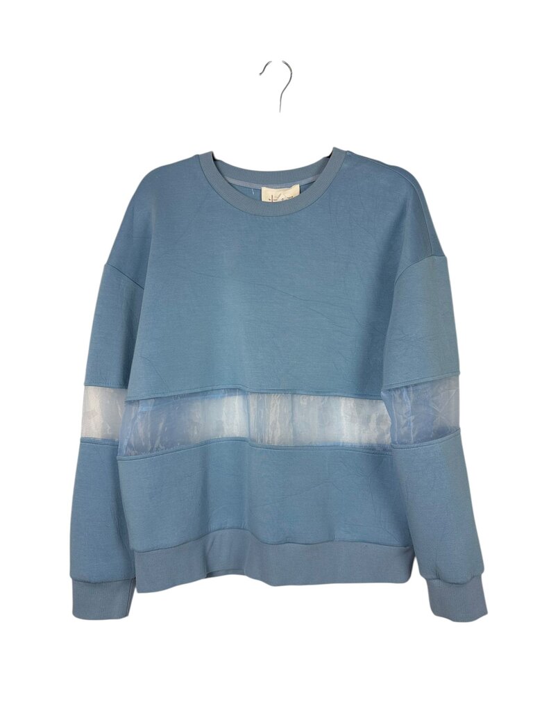 ANTHROPOLOGIE ILLUSION STRIPED SWEATER