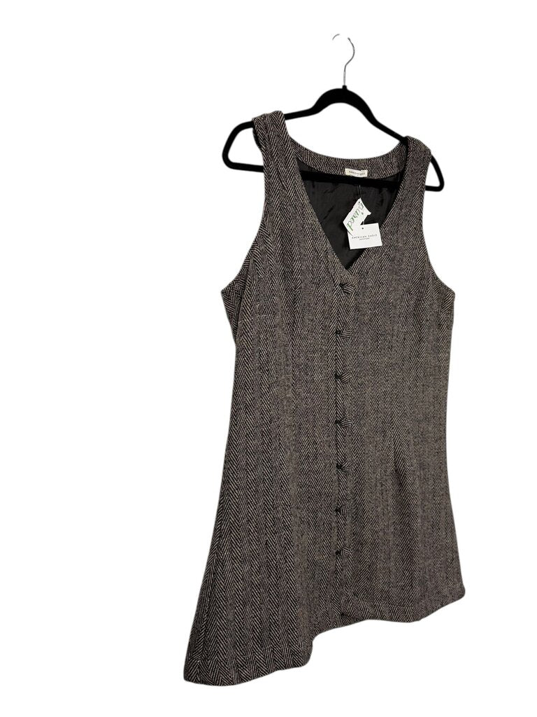 AMERICAN EAGLE HERRINGBONE WOOL BLEND DRESS