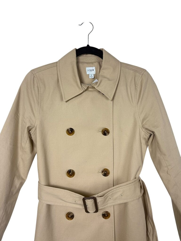 J. CREW BELTED TRENCH COAT