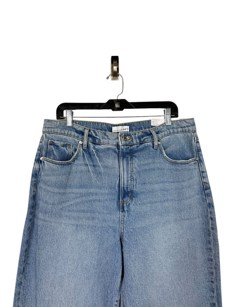 LOFT WIDE LEG HIGH RISE JEAN