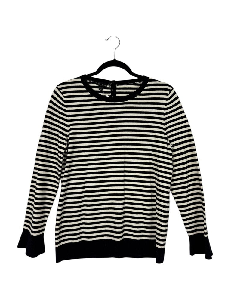 TALBOTS STRIPED WOOL BLEND TOP