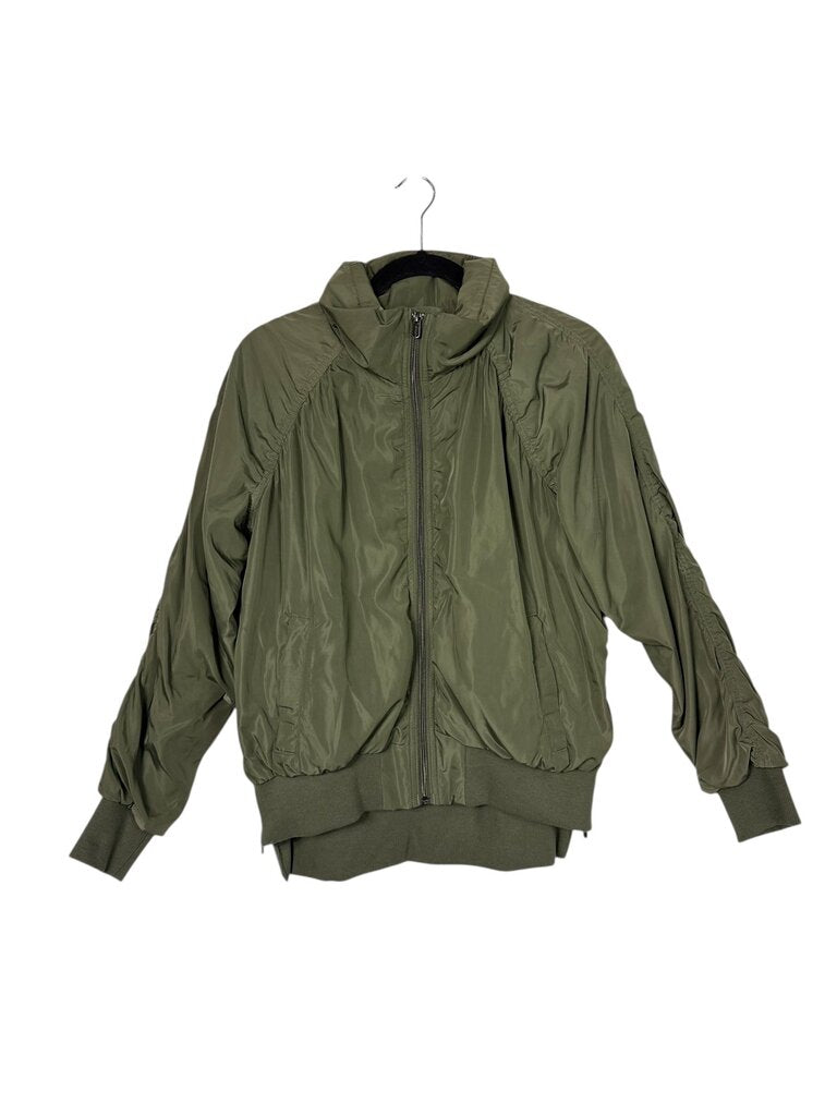 ATHLETA RUCHED BOMBER JACKET