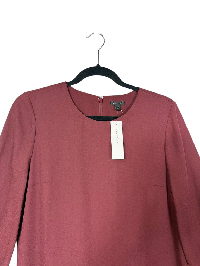 ANN TAYLOR HOUNDSTOOTH SHIFT DRESS