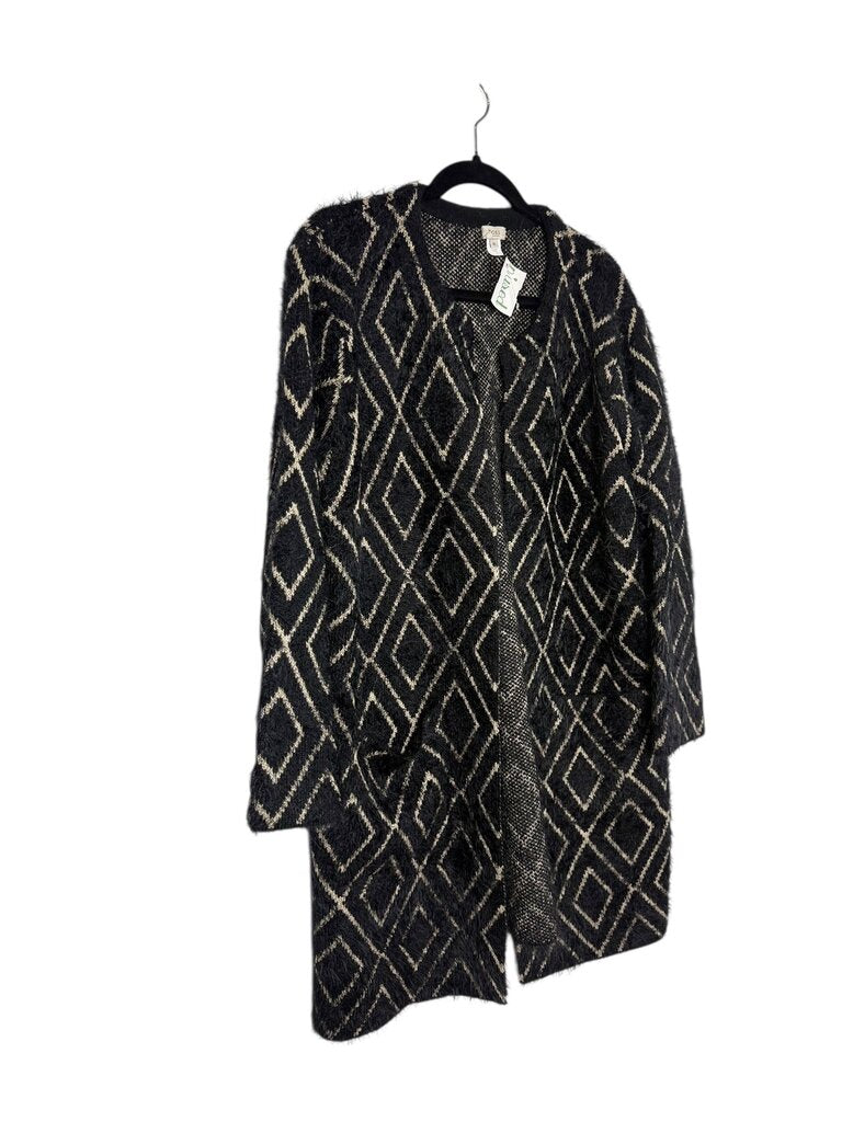 HOSS FUZZY OPEN DIAMOND PATTERN TOPPER