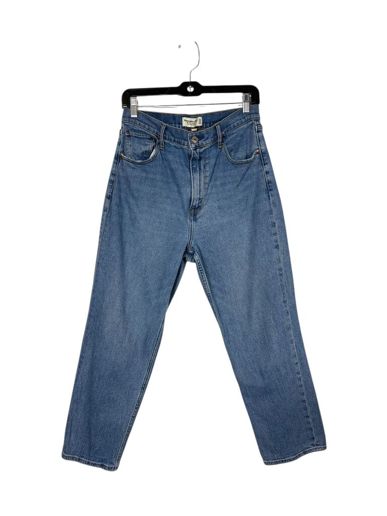 ABERCROMBIE & FITCH ANKLE STRAIGHT ULTRA HIGH RISE JEAN