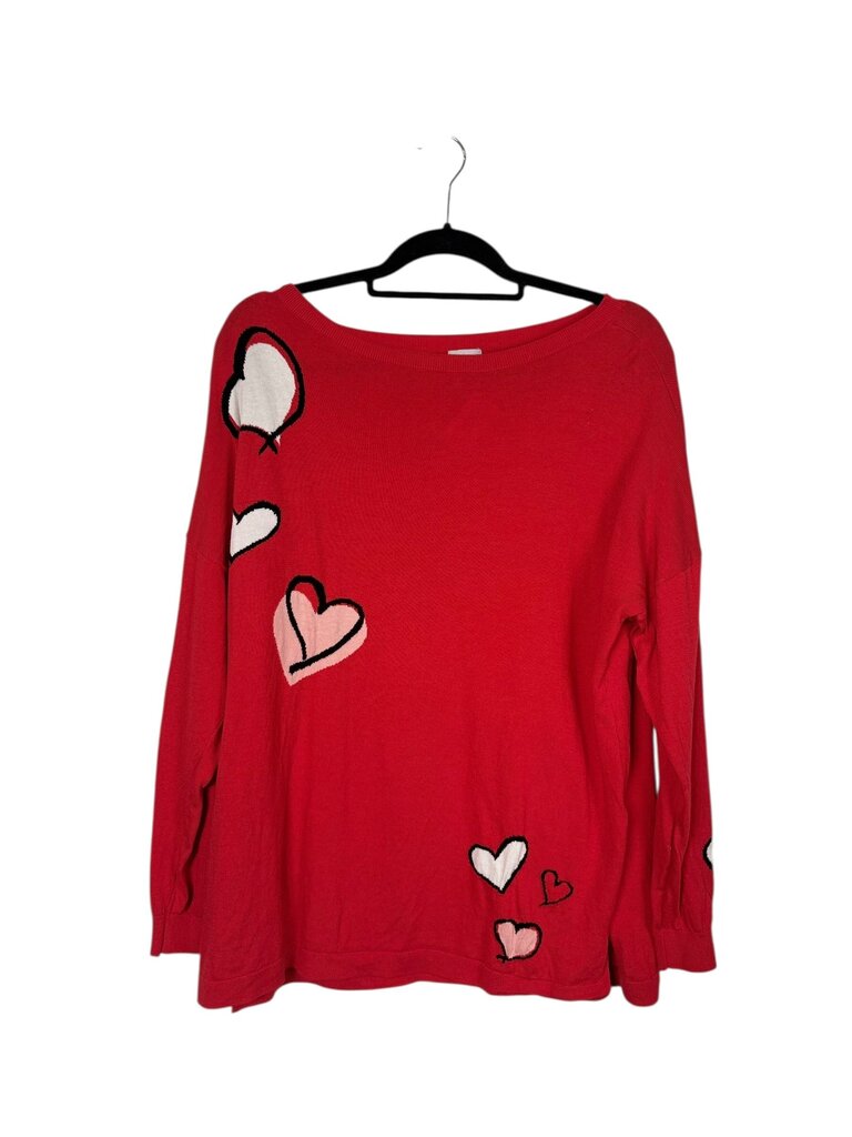 LOFT HEART KNIT SWEATER