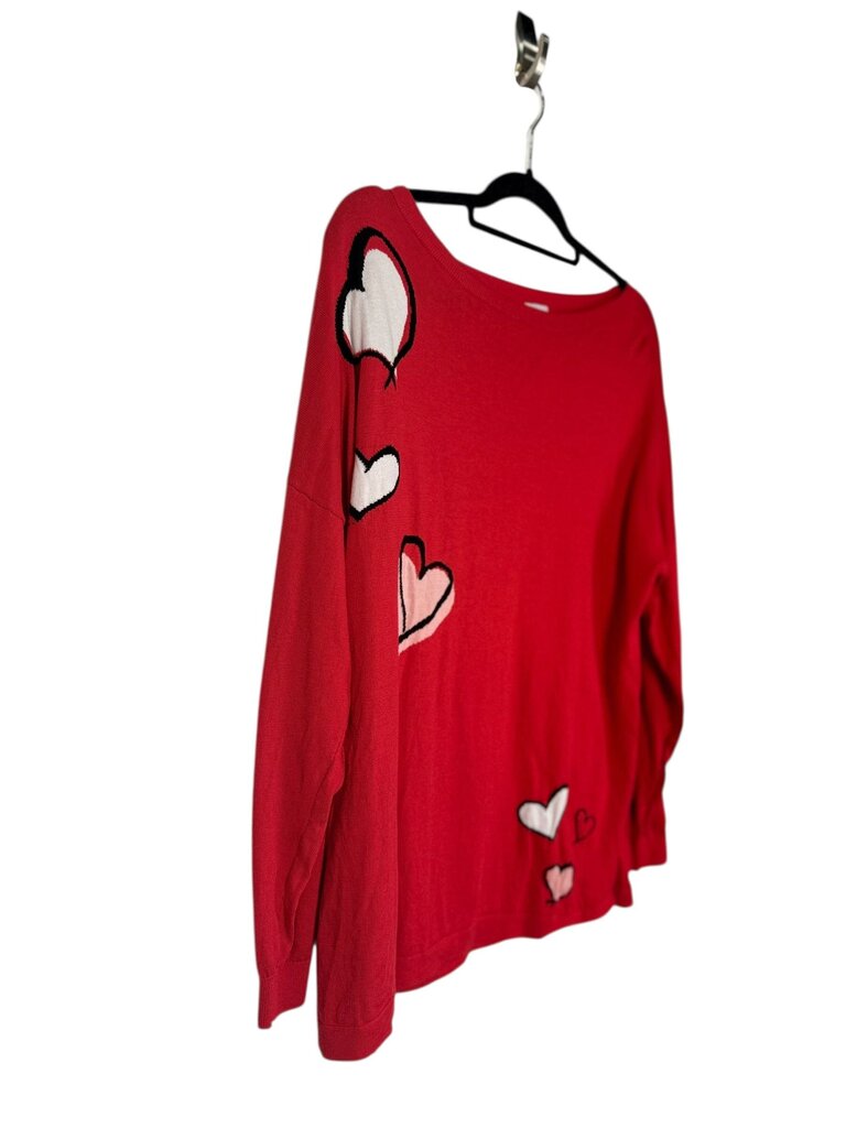LOFT HEART KNIT SWEATER
