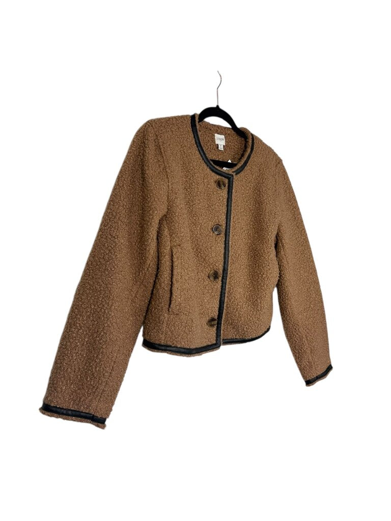 J. CREW PIPED SHERPA JACKET