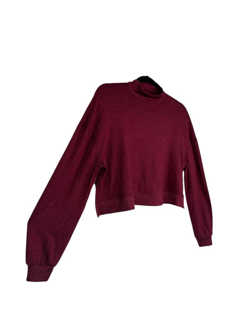 SO MOCK NECK CROPPED SWEATER