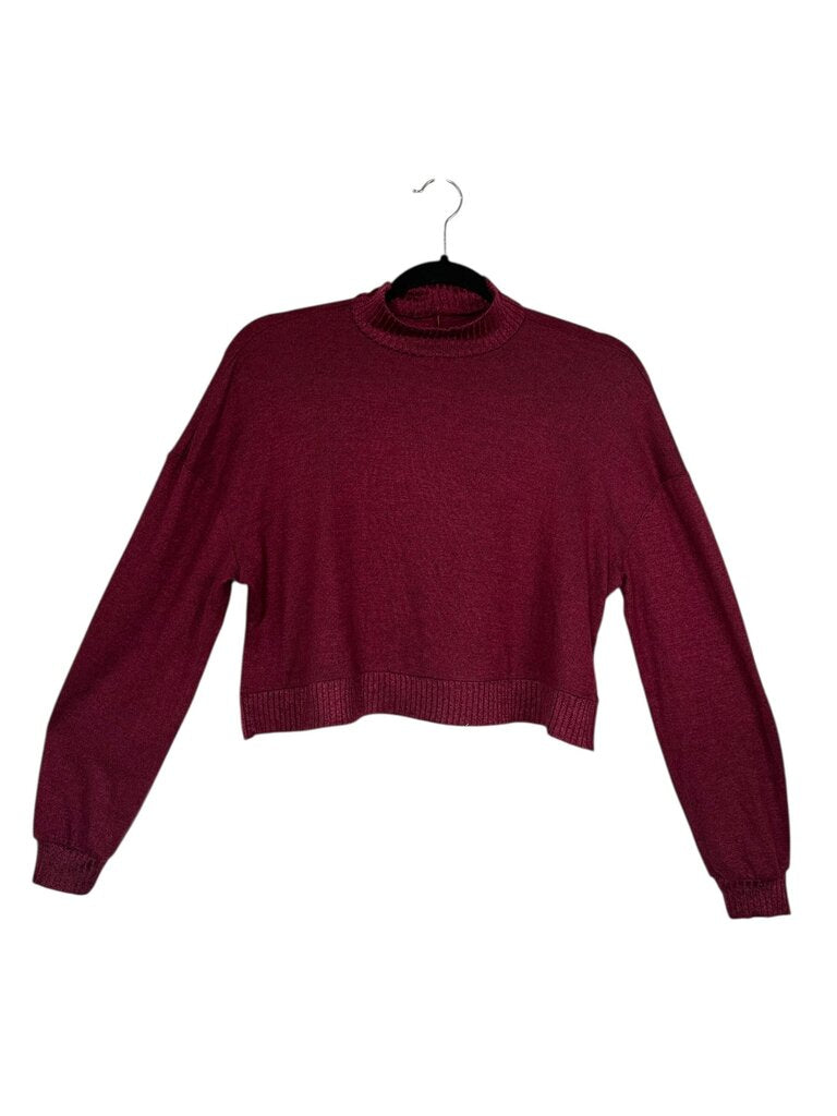 SO MOCK NECK CROPPED SWEATER