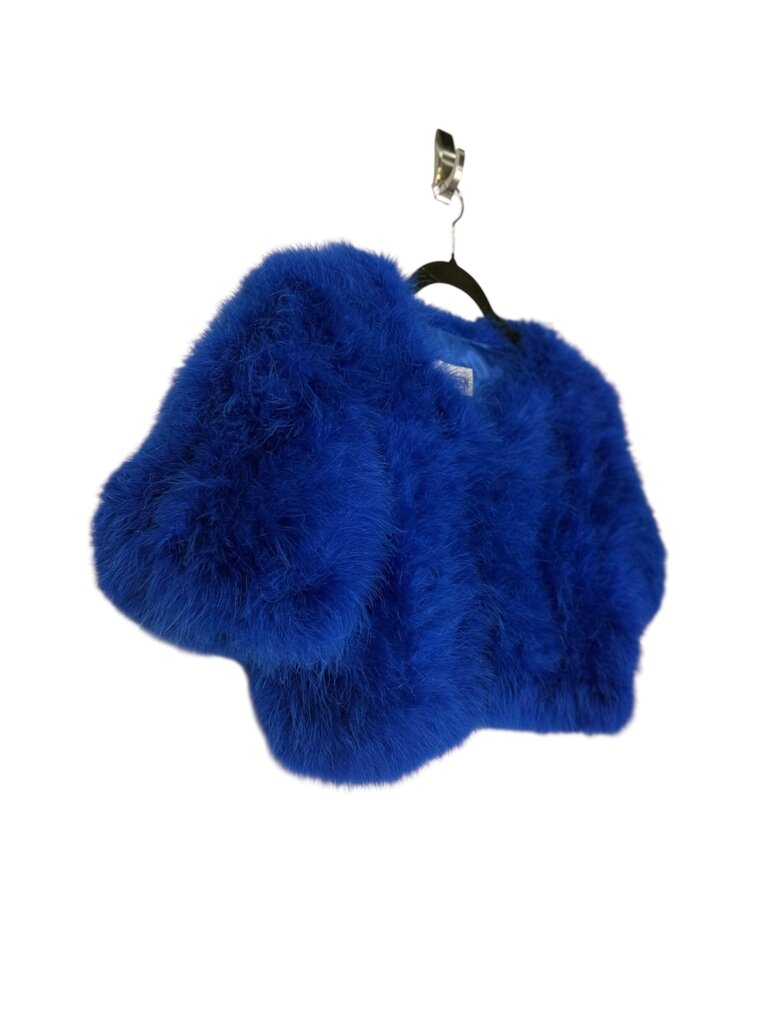 ANN GREEN FEATHER BOLERO