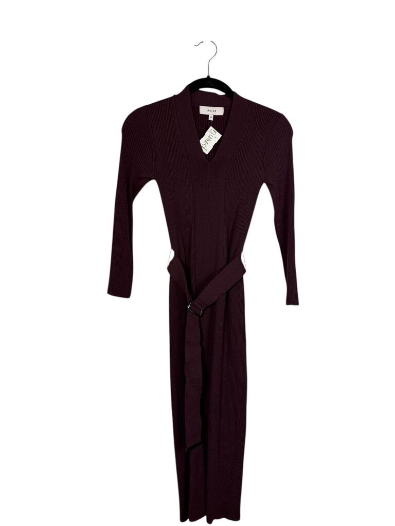 REISS KNIT FITTED DRESS WITH BELT